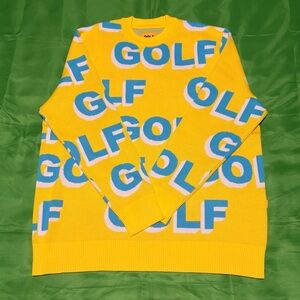 Golf Wang - Golf Wang 10 Year Anniversary, Yellow 3D logo sweater!